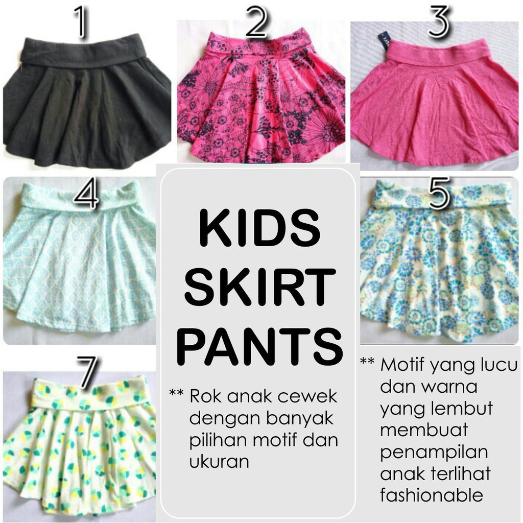 FLARE SKIRT - Rok Flare Anak Cewek Rok Lipat Pendek A line