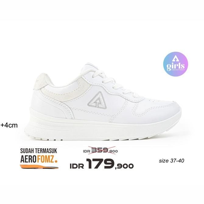 Aerostreet 37-40 Sydney Putih Putih Putih - Sepatu Sneakers Wanita
