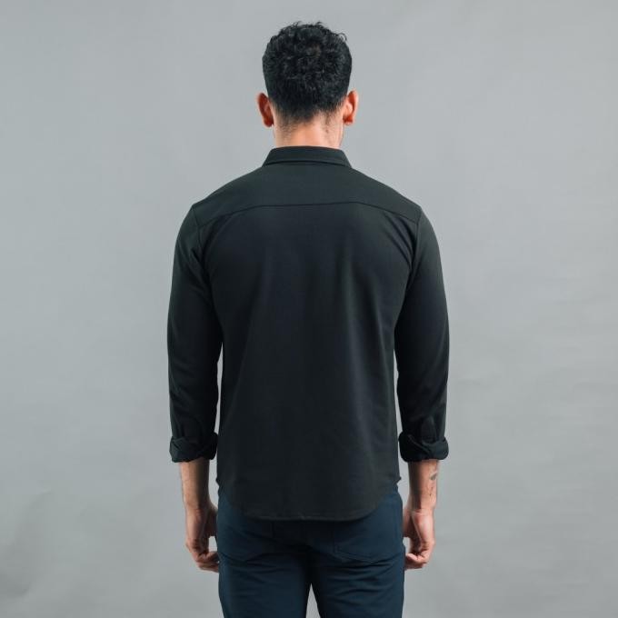 Kemeja Pria Lengan Panjang Polos Slimfit - Atalon Active Dress Shirt
