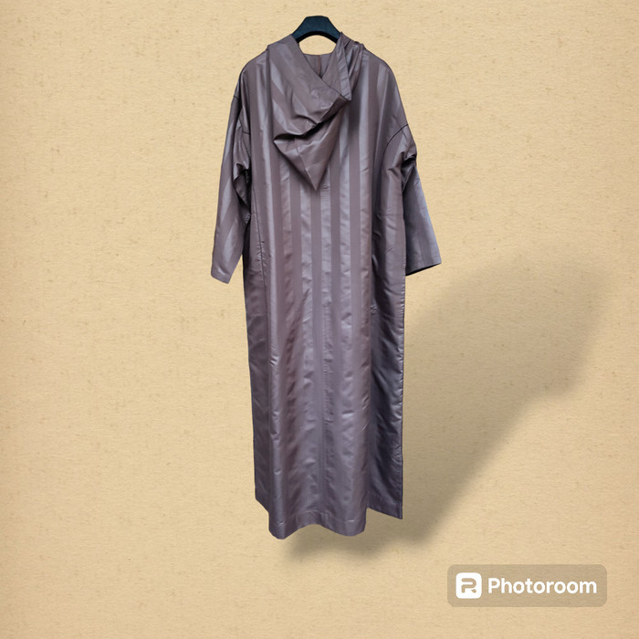 Gamis Hoodie/Kapucong/ Djellaba Maroko/Jalabah Jubah Polycotton Coklat {TerlarisBest Seller}