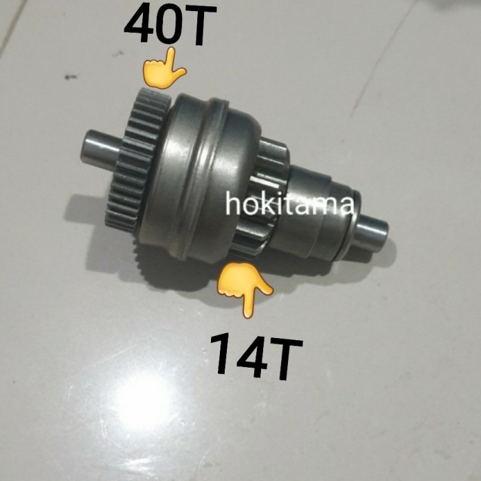 One Way Otomatis Gigi Gear Gir Pinion Stater Starter Piaggio Zip 100