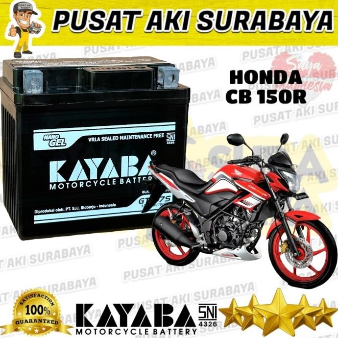 ASLI PRODUK AKI KERING KAYABA GTZ7S MOTOR CB 150 R VARIO 125 VARIO 150