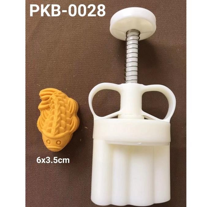 PKB-0028 Cetakan nastar kue bulan mooncake pia ikan koi 25gr