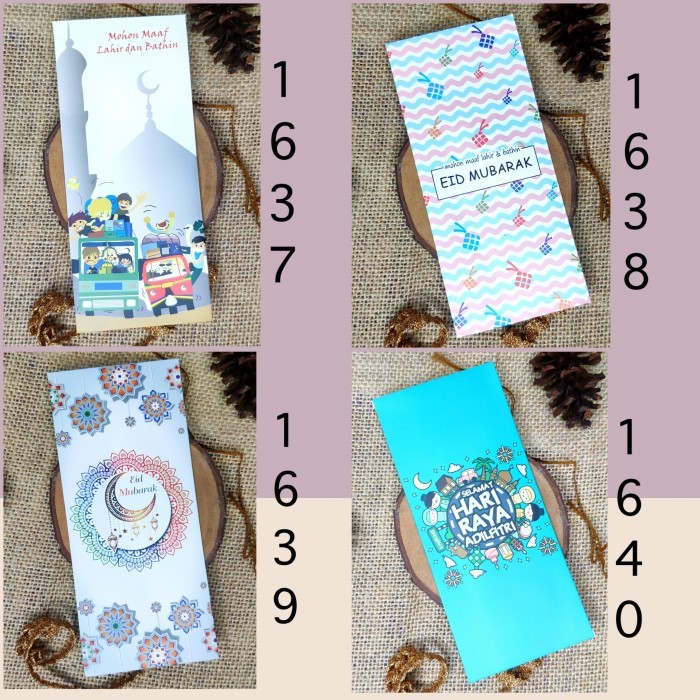 

New! Amplop Lebaran / Amplop Idul Fitri Exclusive motif Etnik series 1 - 1640 Idul Fitri
