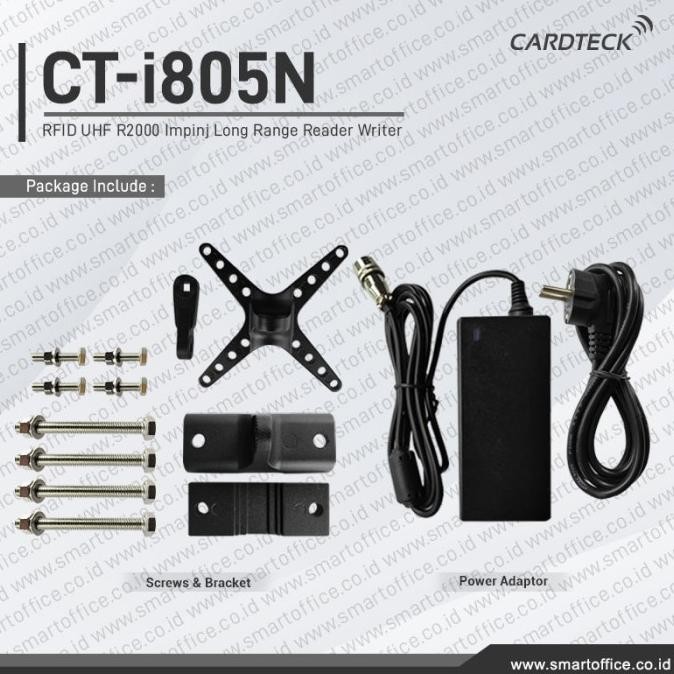 UHF Long Range Reader UHF IMPINJ Reader RFID Jarak Jauh Cardteck i805N