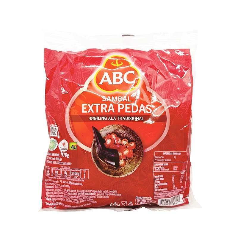 

ABC SAMBAL EXTRA PEDAS SACHET 9 GR