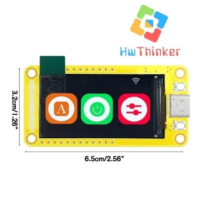 Esp32-S3 16Mb Flash 8M Psram Lvgl Hmi 1.9 Inch Display Tft Ips 170X320 New Stok