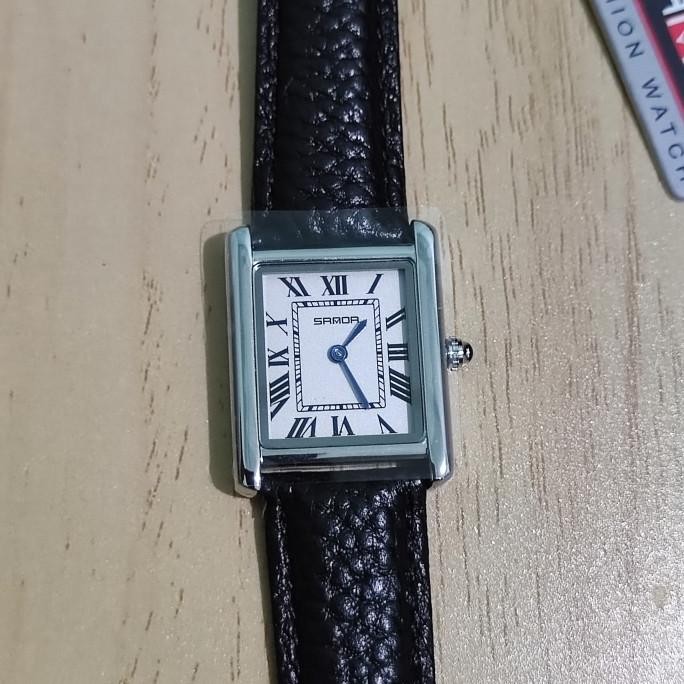SANDA 9031 Sanda Tank Jam Tangan Wanita Simple Mewah Elegan Abd