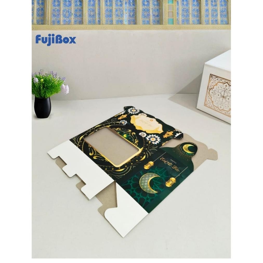 

( 10 PCS ) Fuji Box Dus Box Kotak Tenteng Gable Box Hampers Lebaran Isi 2 Toples Jar 600 ml / 800 ml
