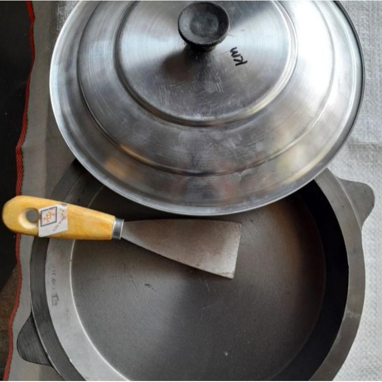 Loyang martabak manis l Loyang martabak Bangka terang bulan baja hitam tebel asli 100% original