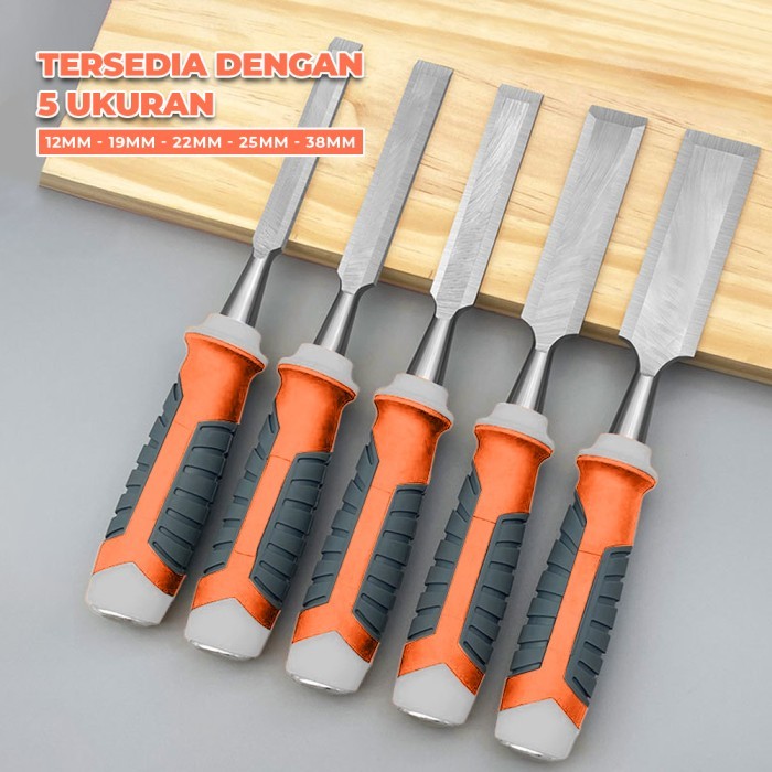 

1 Pcs Wood Chisel Carving Pahat Kayu Tajam Gagang Karet - GS-3708