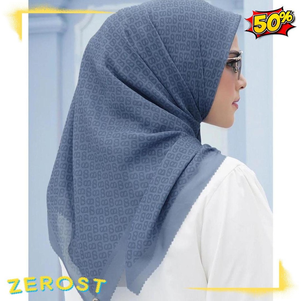 Hijab Buttonscarves Motif Tapis Monogram Series Bs Mirror Jilbab Motif Button Looklike Diskon
