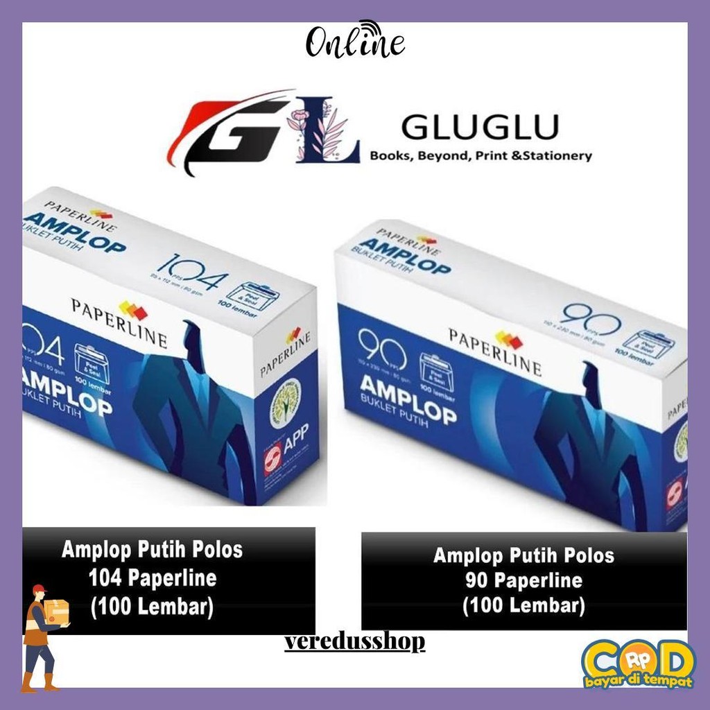 

Amplop Merk Paperline No 104 / No 90 Harga 1 Pack Isi 100Pcs Terlaris