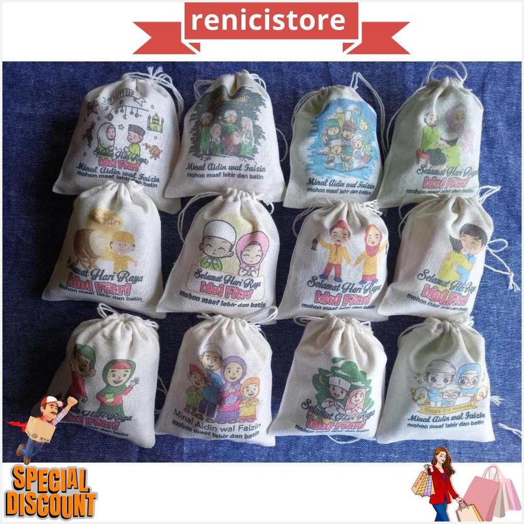 

Pouch Serut [Harga Untuk 1Pcs] Ukuran 8X11Cm Pouch Serut Lebaran/ Angpao Lebaran / Tas Serut Lebaran/ Amplop Lebaran Serut Original Produk