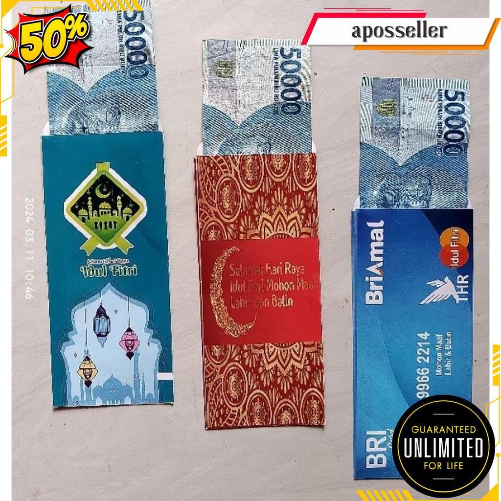 

[Bebas Pilih Motif] Amplop Lebaran Ukuran Jumbo Ukuran 2025 Cod