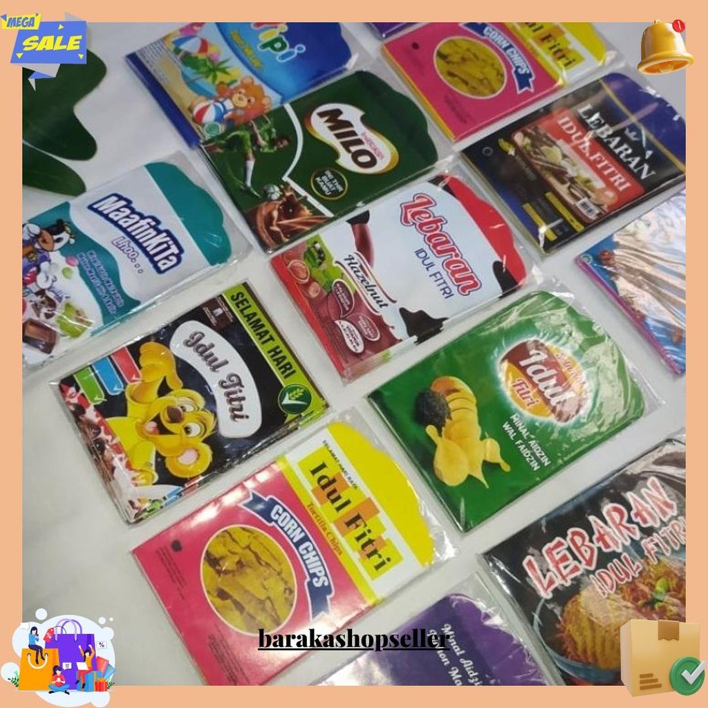 

Amplop Lebaran Snack Jajan Unik Isi 10 Amplop || Amplop Lebaran Unik Terbaru || Amplop Lebaran Bisa Cod