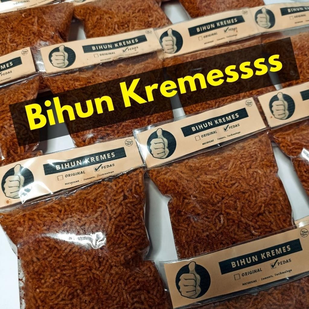

Bihun Kremes Ekstra Pedas - Bihun Pedas Makanan Zaman Dulu - Bihun Ekstra Pedas Enak - Micinisme Terlaris 100 % Original