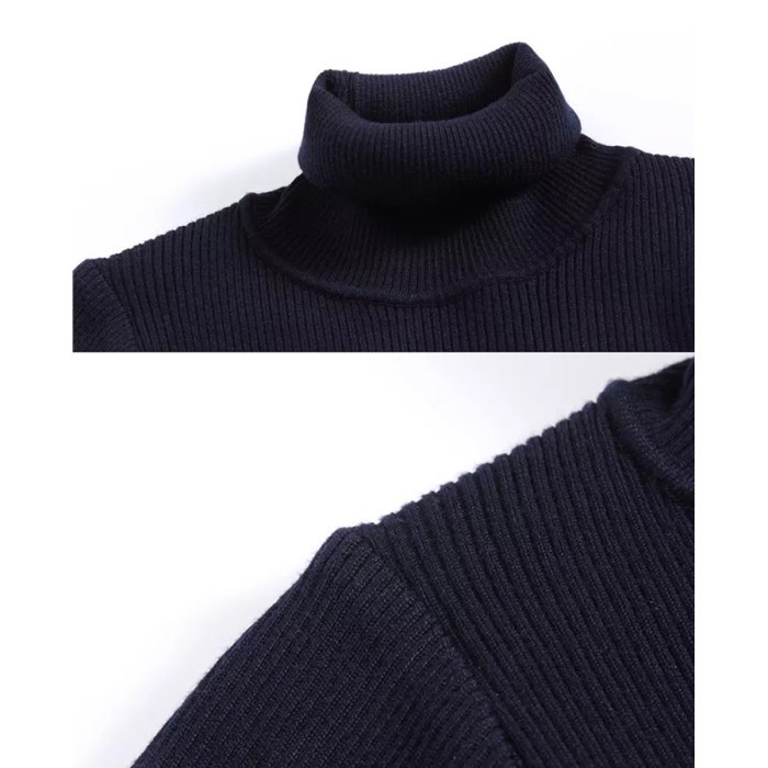 TURTLENECK SWEATER RAJUT WANITA 3XL BIG SIZE SWEATER RAJUT JUMBO - JCC