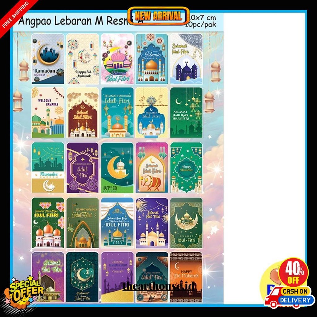 

Murah!! (1Pak Isi 10Pcs) Amplop Lebaran Idul Fitri Resmi Uk M,Angpao Idul Fitri Motif Dewasa Uk M, Grosir Ready Stok, Amplop Idul Fitri, Angpao Lebaran 2025,Islamic, Lebaran, Idul Fitri, Eid Mubarak, Hari Raya, Minal Aidin, Fitr,Amplop Lebaran Lucu