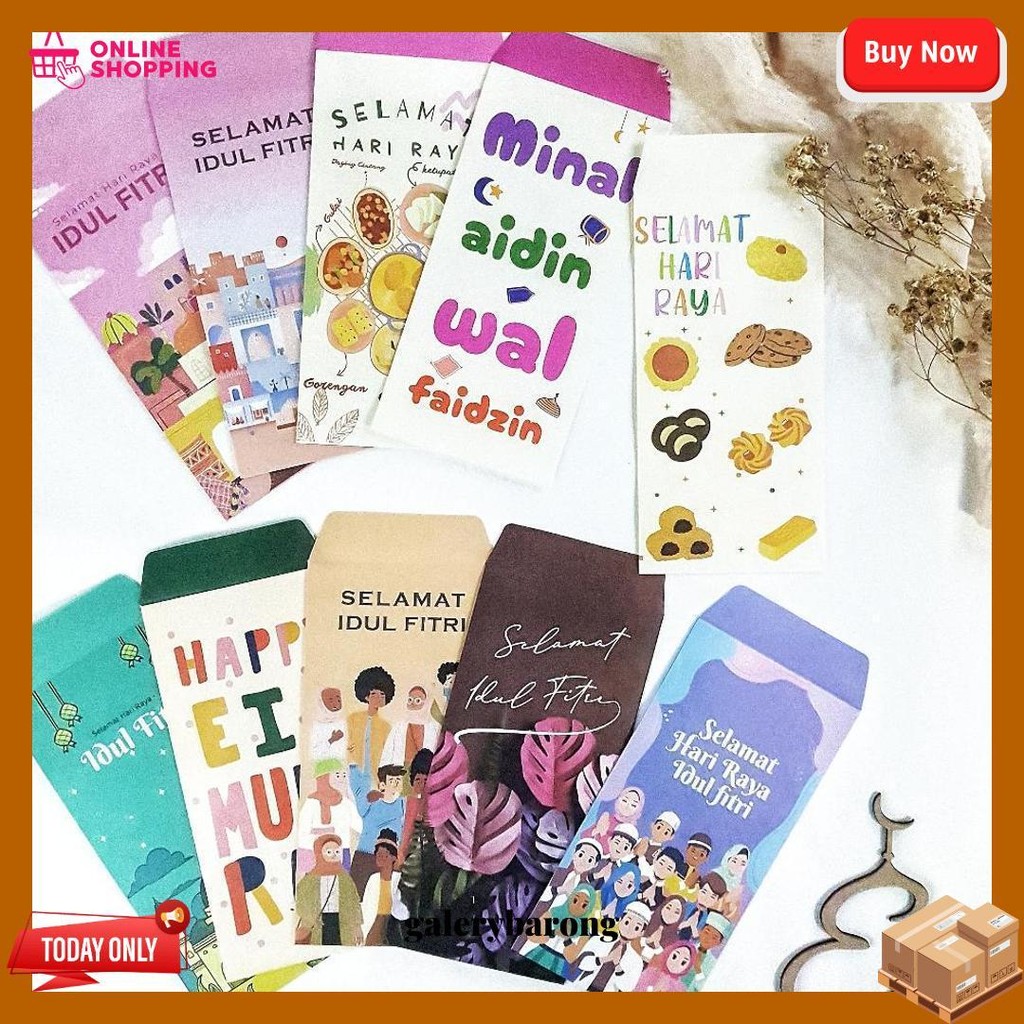 

[Isi 10 Lembar] Amplop Lebaran 2025 / Amplop Idul Fitri 2025 / Amplop Angpau Lebaran 2025 By. Tooke Cod