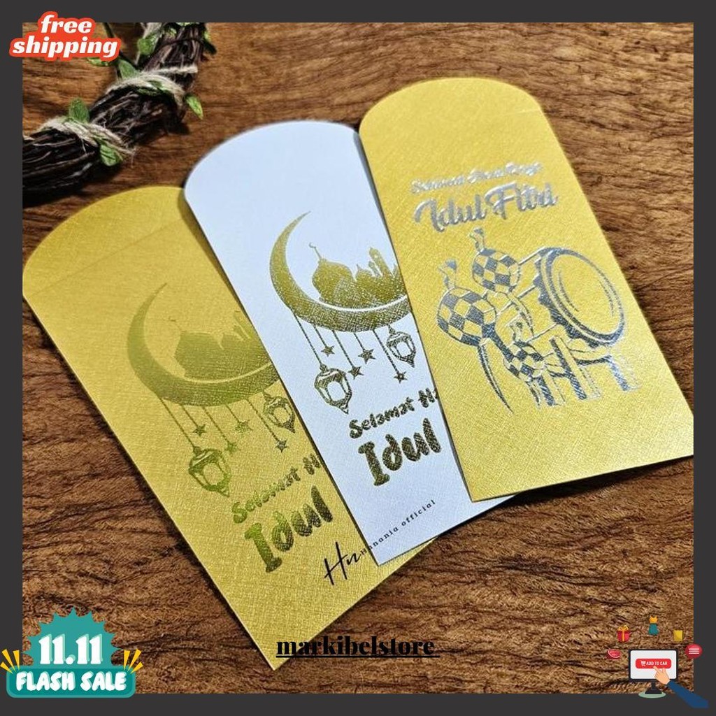

[ 10Pcs ] Amplop /Angpau Lebaran Idul Fitri Embos Gold Premium Ukuran Panjang / Amplop Lebaran Mewah Gratis Ongkir