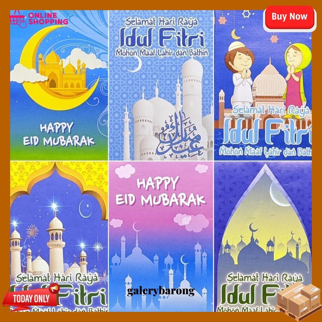 

Amplop Lebaran Karakter Lucu Isi 50Pcs Pack/Box Terlaris