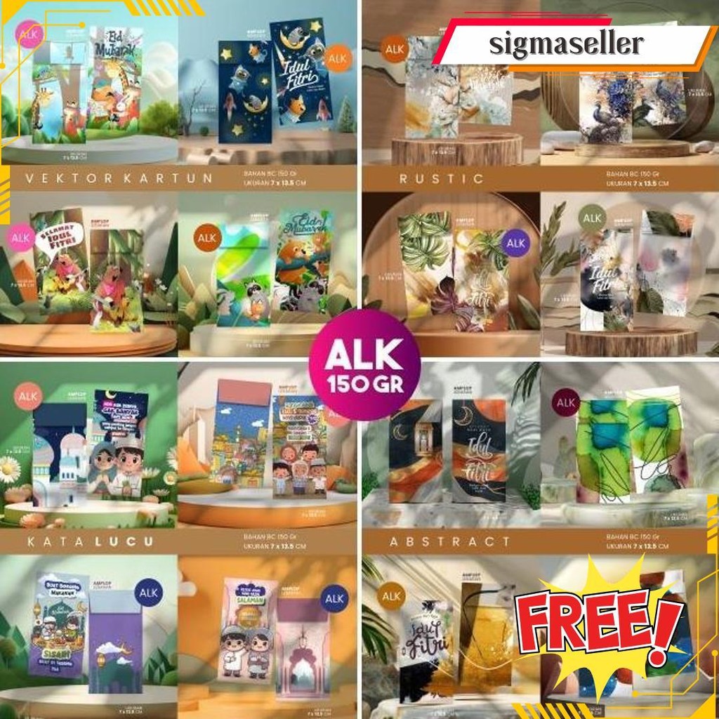 

(Isi 20 Pcs) Amplop Lebaran Besar Premium / Isi 4 Desain (Sesuai Tema) / Amplop Idul Fitri Ramadhan Termurah Banget