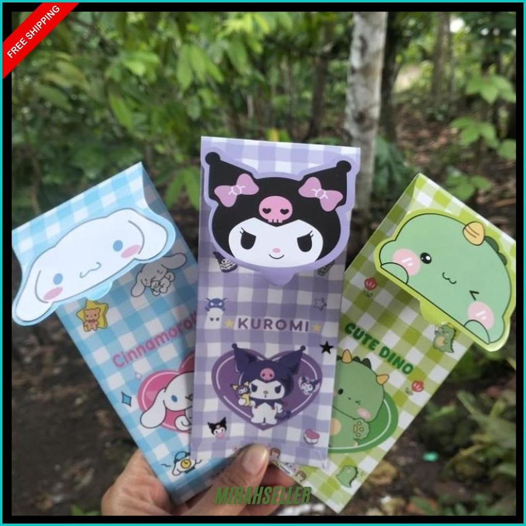 

Amplop Angpao Panjang Hari Raya Lebaran Labubu Kuromi Isi 5 Pcs Original Produk