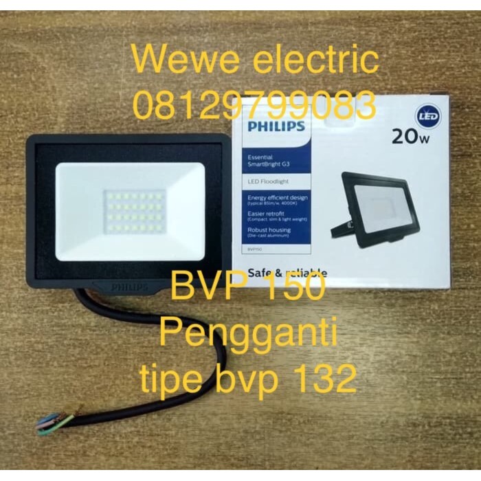 Lampu Sorot Led Philips 20W 20 Watt Led Sorot Floodlight Bvp 132