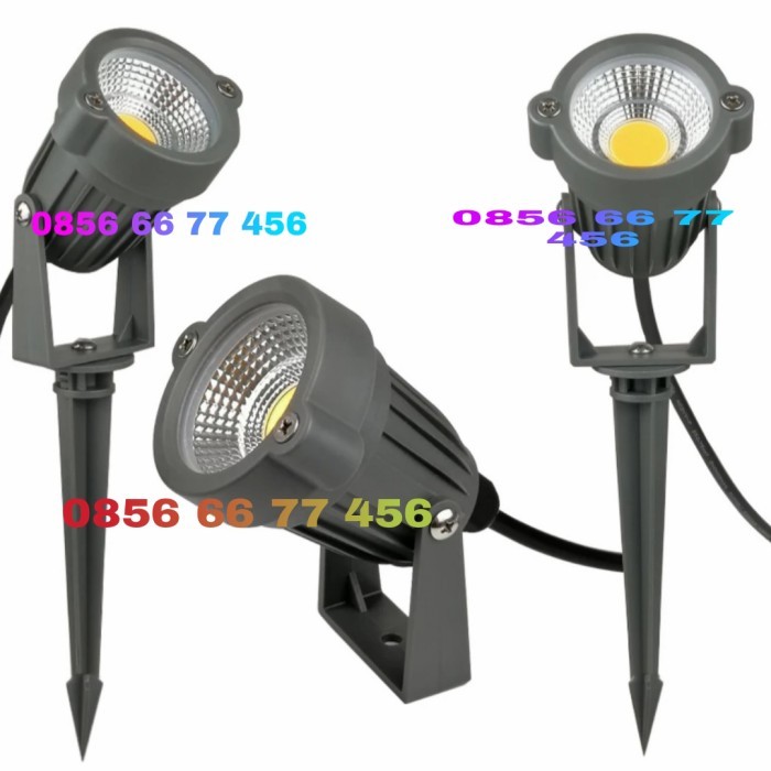 Lampu Sorot Taman Tancap Led Cob 7W 220V Henseki White & Warm White