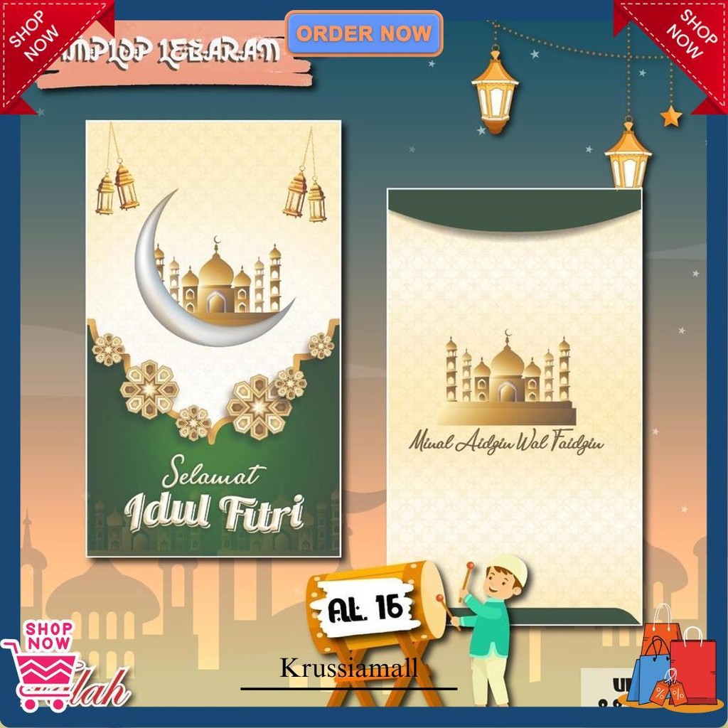 

Amplop Lebaran Falah Kode Al 16 Isi 50 Pcs / Muat Selembaran Uang Tanpa Dilipat / Amplop Cantik / Amplop Lucu / Amplop Lebaran Bisa Ecer Gratis Ongkir