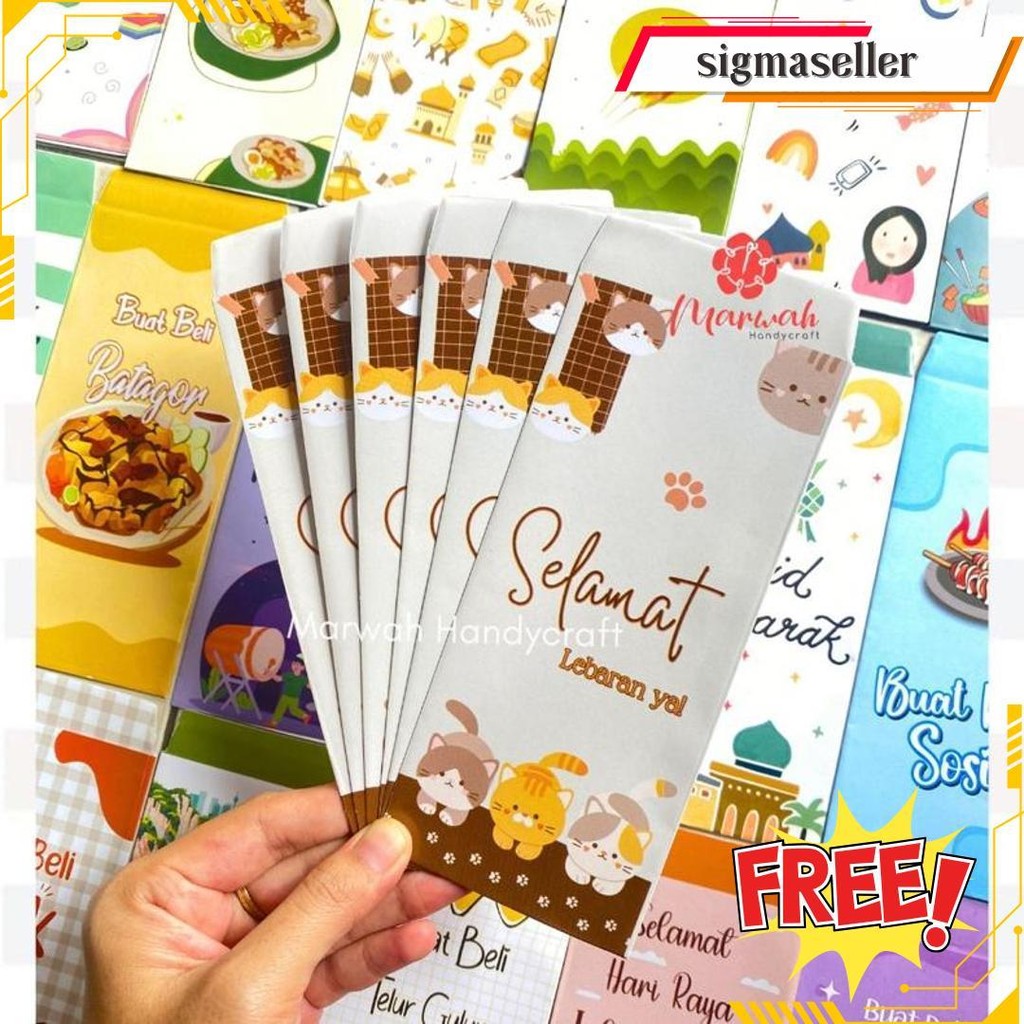 

Amplop Lebaran Motif Karakter Ukuran Besar Bahan Art Paper 120 Gsm Tebal Premium Amplop Idul Fitri Angpau Lebaran Termurah Banget