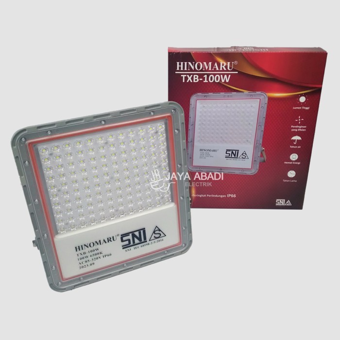 Lampu Sorot Led Hinomaru 100 Watt 100 W Outdoor Ip 66 Super Bright