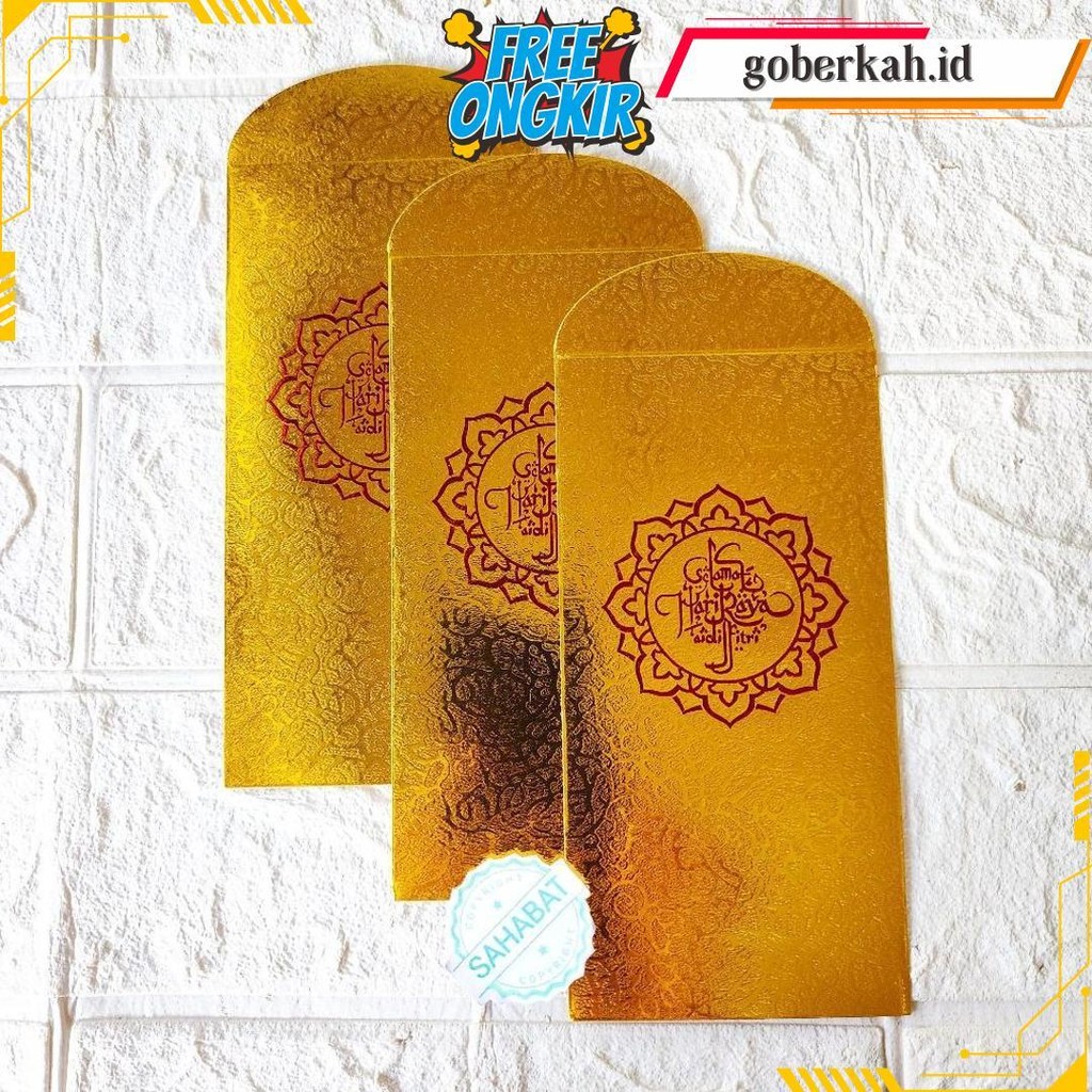

[10 Pcs ] Amplop / Angpau Lebaran Embos Kaligrafi Mewah Dan Executive Ukuran Panjang Termurah Banget