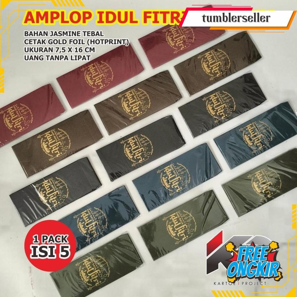 

Amplop Idul Fitri Premium Uang Tanpa Lipat Ukuran 7,5 X 16 Cm / Amplop Lebaran Premium Siap Kirim