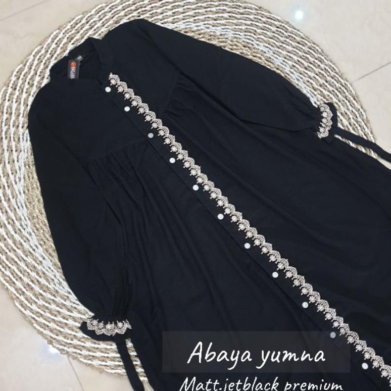 gfd-12 ABAYA YUMNA / GAMIS JETBLACK RENDA / GAMIS JETBLACK PREMIUM / ABAYA JETBLACK RENDA / ABAYA JE