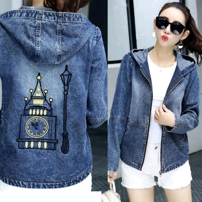 Sale Jaket Jeans Hoodie Import/Jaket Jeans Wanita Terbaru