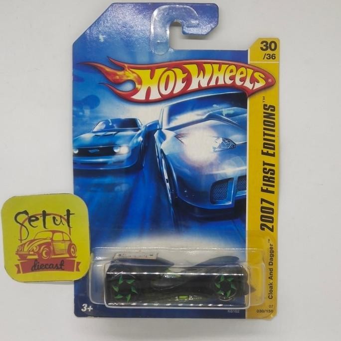 HOT WHEELS HOTWHEELS CLOCK AND DAGGER HITAM BLACK FIRST EDITION