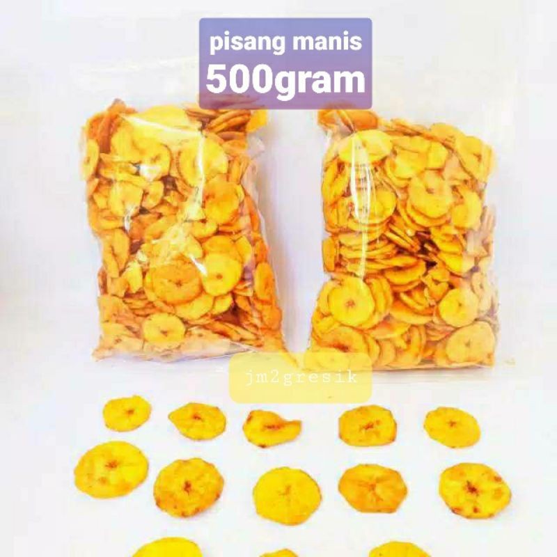 

NEW PROMO keripik pisang manis 500gram