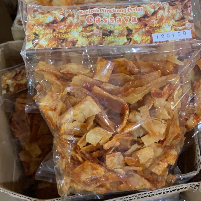 

NEW PROMO Kripik cassava pedas manis
