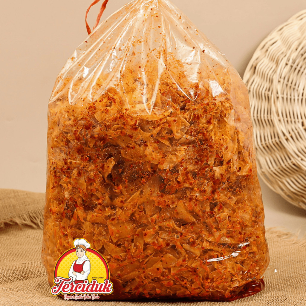

Discount TERCIDUK - KERIPIK SINGKONG KRIWIL BUMBU BASAH PEDAS DAUN JERUK KEMASAN 1KG