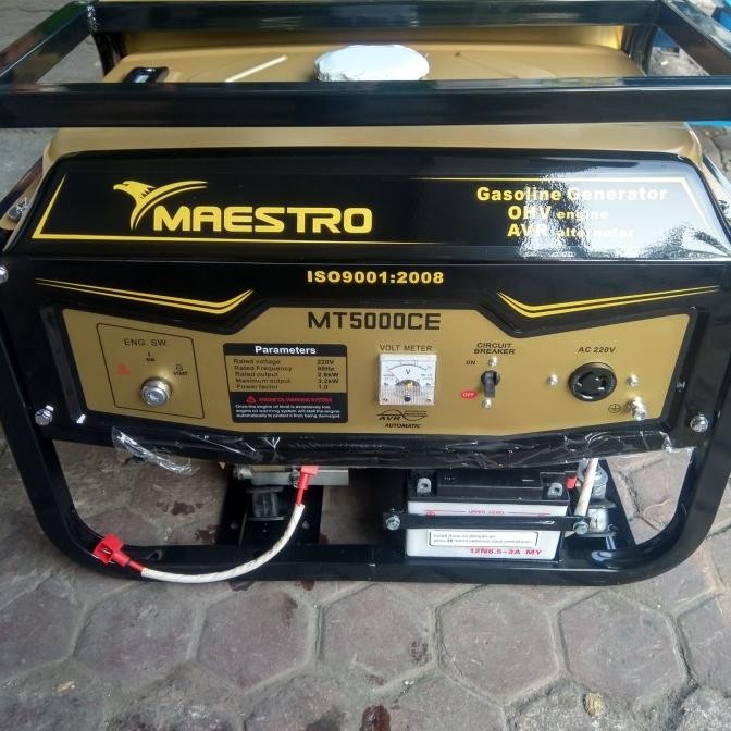 Maestro Genset Gasoline MT5000CE (Double Stater)
