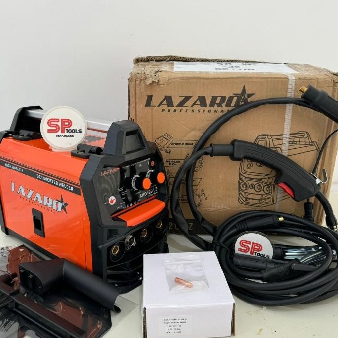 MESIN TRAVO LAS / TRAVOLAS / TRAFO LAS MIG MMA TIG SYNERGIC 5 IN 1 LAZARO MIG 120