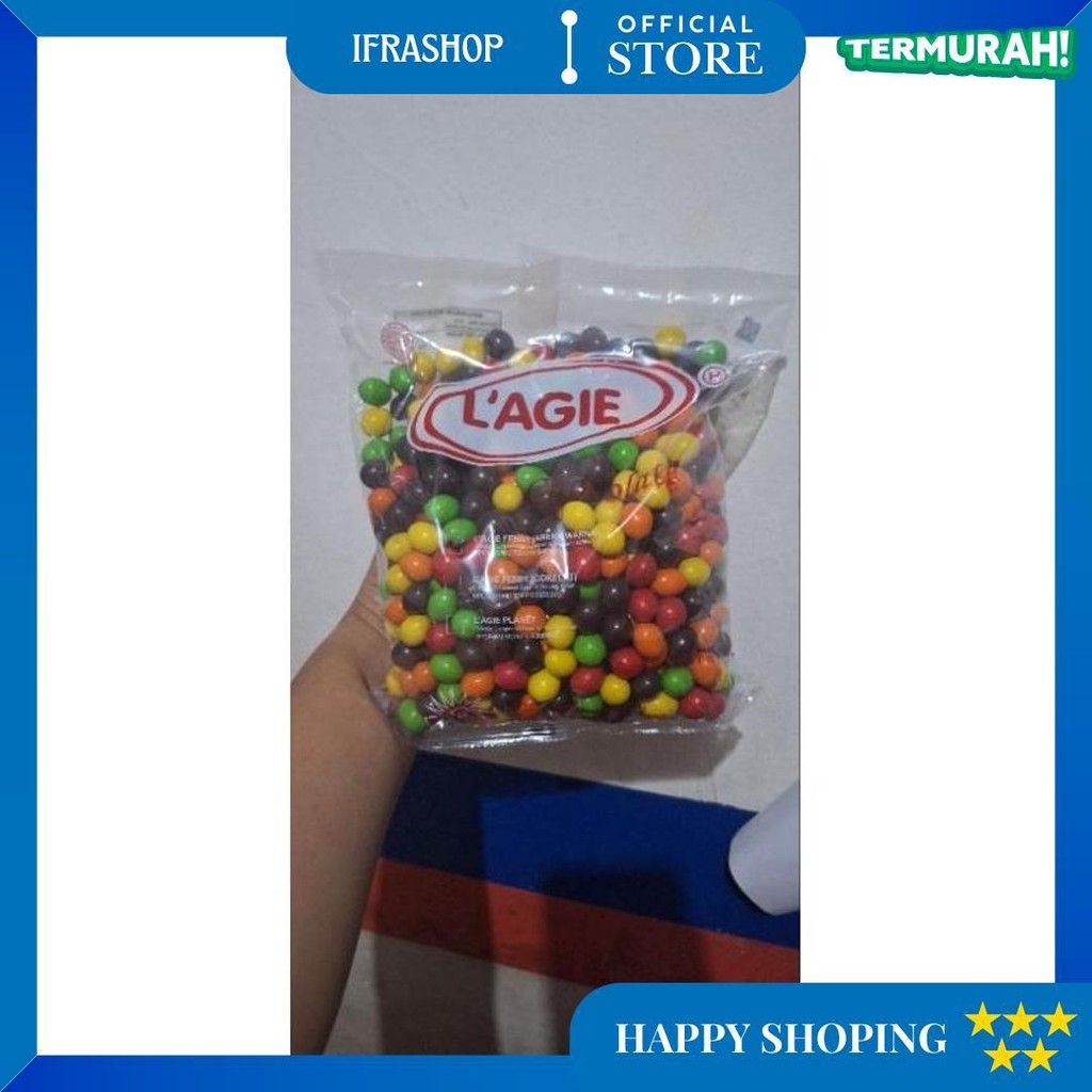 

L'Agie Febby Warna Warni Coklat Isi Kacang [1Kg] / Febby Peanut Warna Warni / Lagie / Lagi'E / Coklat / Cokelat / Parcel Lebaran / Hampers Lebaran / Kue Lebaran D Best Seller