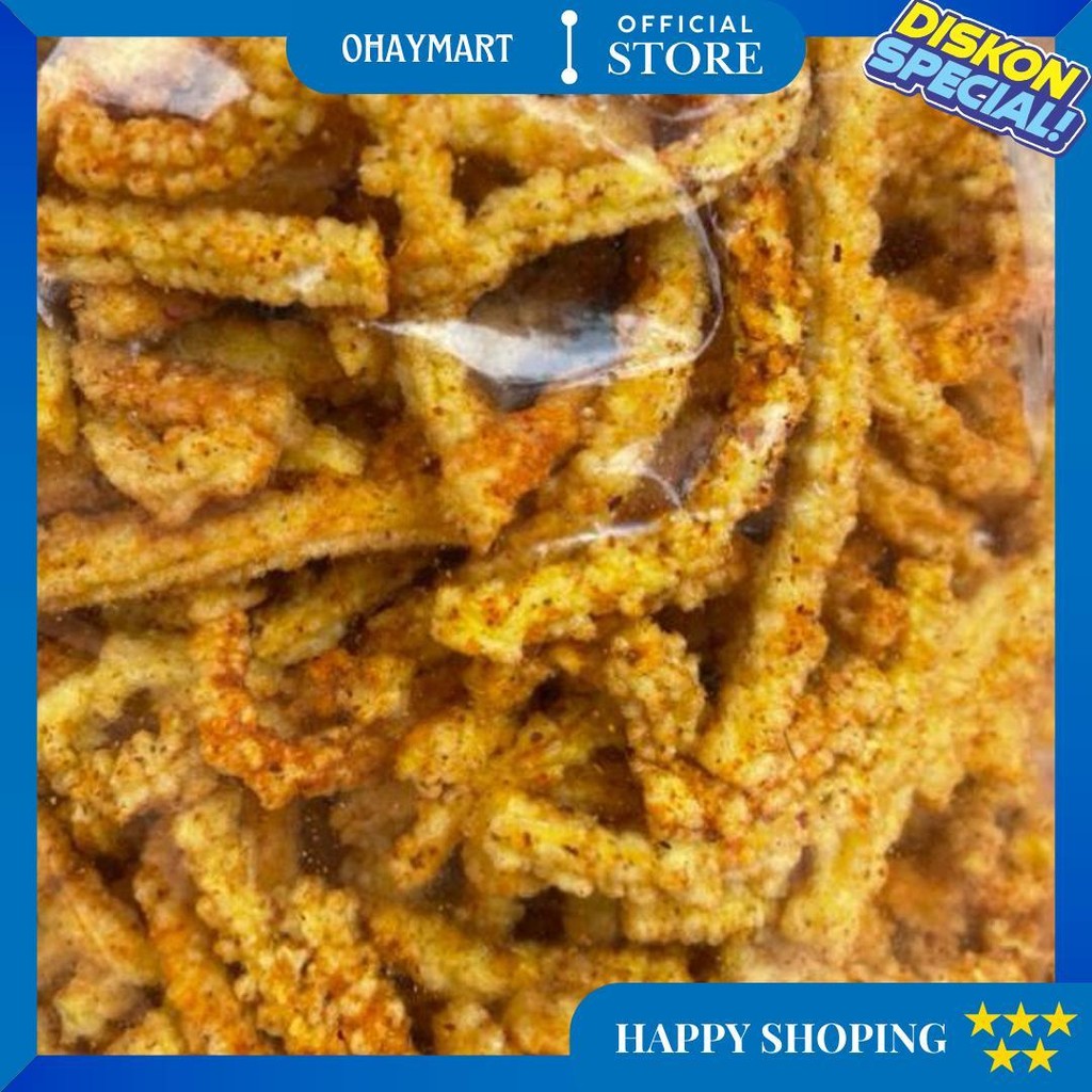 

Kerupuk Manggar Pedas Daun Jeruk 1 Bal 800 Gram | Kerupuk Jaat | Cemilan Nolis Snack D Promo 10.10