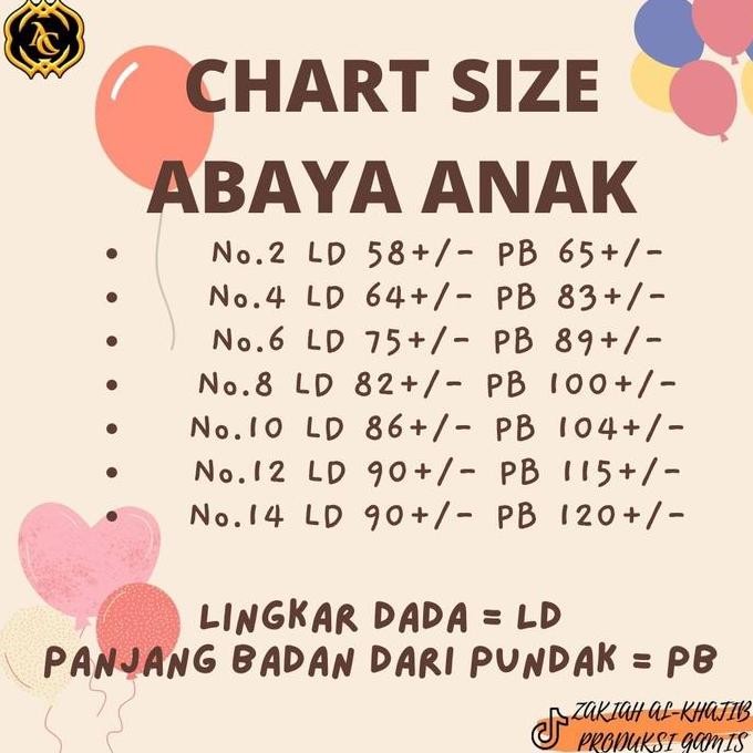 Dewasa & Anak Abaya Alma Hitam Polos Promo