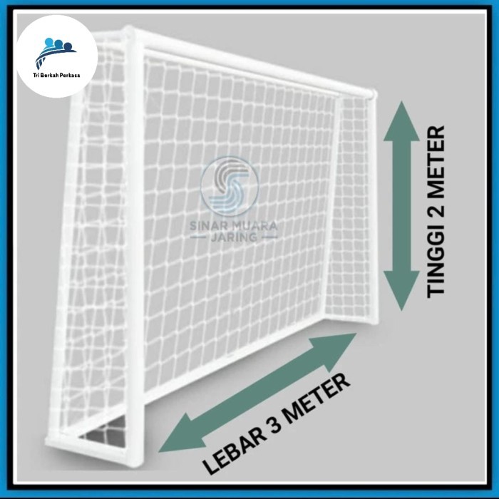 gawang futsal besi pipa 2inch knockdown SET
