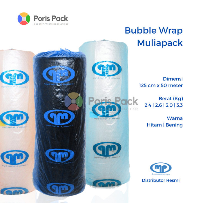 

Bubble Wrap 3,0 Kg Mulia Pack Roll 125 Cm X 50 Meter