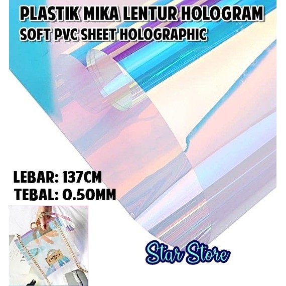 

Plastik Mika Lentur Pvc Super Hologram Lebar 137Cm / Tebal 0.50Mm