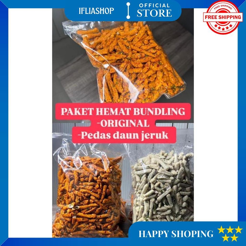 

Paket Hemat Basreng 500 Pedas 500 Original Extra Daun Jeruk D Terlaris